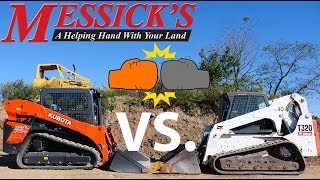 Kubota SVL75 VS Bobcat T320 hydraulic VS electronic pilot controls [upl. by Assirrac421]