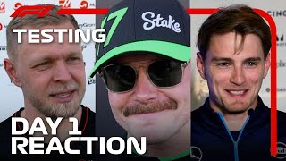 Drivers Day 1 Reaction  F1 PreSeason Testing 2024 [upl. by Wojcik]