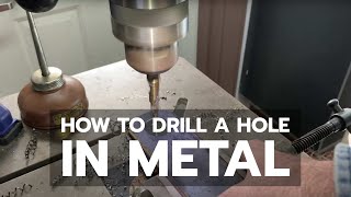 How to Drill a Hole in Metal 14quot Steel [upl. by Philoo]