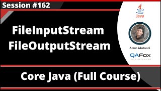 Java  Part 262  FileInputStream and FileOutputStream [upl. by Cryan]