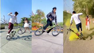 BMX Cycle Stunt  New bmx cycle stunt tik tok video  BMXCycleStunt​ [upl. by Ferree]