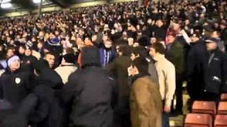 Fisticuffs at the end of the Barnsley v Burnley match [upl. by Emee506]