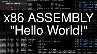 x86 Assembly Hello World [upl. by Htnamas]