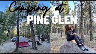 Camping at PINE GLEN Campground in Mammoth Lakes  Tent camping in California [upl. by Maisey]