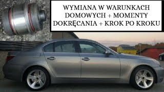 TULEJA PŁYWAJĄCA WACHLIWA WYMIANA BEZ PODNOŚNIKA PRZY UŻYCIU TANIEGO ŚCIĄGACZA BMW E60 E39 E38 E65 [upl. by Ezra]