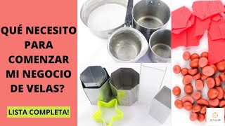 MATERIALES Para Hacer VELAS CASERAS 🗒 Lista COMPLETA [upl. by Perrin821]