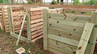 Building Garden Compost Pallet Bins amp Hot Composting Basic Principles and Designs for Beginners [upl. by Samohtnhoj567]