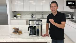 Braun MultiServe Coffee Machine  How To Use the Hot Water Function [upl. by Hastings]