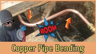 Copper Pipe Bending Tutorial  Multiple Bends [upl. by Timmie]