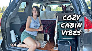 TOYOTA SIENNA CAMPER CONVERSION minivan camper budget van life sienna camper [upl. by Uhp122]