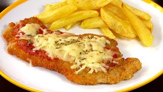 MILANESA NAPOLITANA 🍴 una receta de Cerdo muy CRUJIENTE [upl. by Karwan]