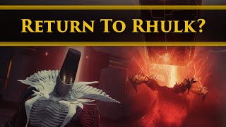 Destiny 2 Lore  Returning to Rhulks Pyramid Sundered Doctrine Heresy Dungeon Speculation [upl. by Acherman]