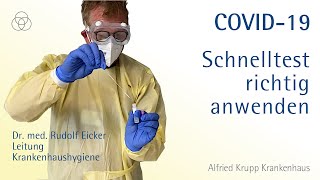 COVID19 HOTGEN®AntigenSchnelltest richtig anwenden [upl. by Aletsirc]