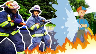 Blippi at the Fire Station  Explore with BLIPPI  Educational Videos for Toddlers [upl. by Olodort286]