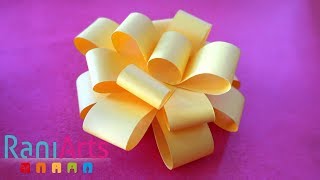 Cómo hacer Moños de papel PASO A PASO Fáciles  How to Paper Gift Bows [upl. by Yelad294]