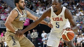 Argentina  USA 2016 Olympic Basketball Exhibition FULL GAME HD 720p English [upl. by Lazar387]