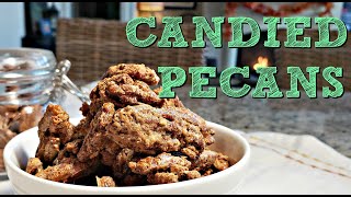 Easy Candied Pecans Recipe  Sweet Spiced Candied Pecans  Simply Mama Cooks [upl. by Acile542]