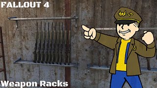 Fallout 4 Armory How to Make Weapon Racks PS4 Xbox PC [upl. by Llevel724]