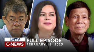 UNTV CNEWS  February 18 2025 [upl. by Airrehs669]