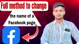 Facebook page ka name kaise change karte hain [upl. by Fullerton]