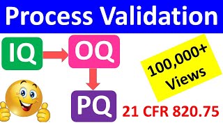 IQ OQ PQ  Process Validation  Equipment Validation  Equipment Qualification  Medical Devices [upl. by Pussej209]