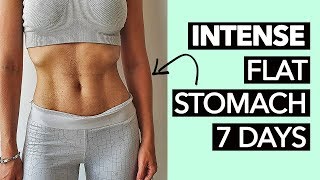 1 Week Flat Stomach Workout Intense [upl. by Anasiul]