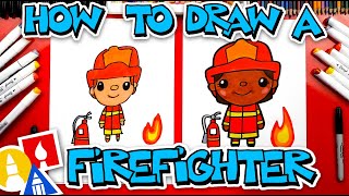 How To Draw A Firefighter [upl. by Romain]