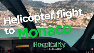 Arriving in Monaco by helicopter  Monacair from Nice airport [upl. by Masson]