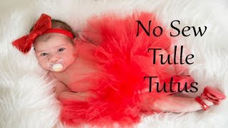 No Sew Tulle Tutu  Two Different Ways [upl. by Ahsirtal237]