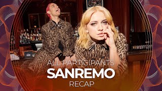 Sanremo 2022 Italy  All Participants  RECAP [upl. by Cockburn418]