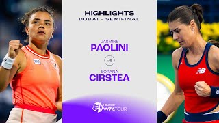 Jasmine Paolini vs Sorana Cirstea  2024 Dubai Semifinal  WTA Match Highlights [upl. by Pitarys]