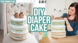 How to Make a Diaper Cake  Step By Step Tutorial [upl. by Siraj]