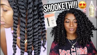 MELANIN HAIRCARE REVIEW amp DEMO  DETAILED TWIST OUT [upl. by Simpson]