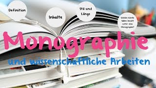 Monographie  Definition amp Beispiele [upl. by Adnoved]