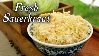 Making Fresh Sauerkraut  18th Century Cooking [upl. by Wiese385]