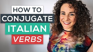 How to Conjugate Italian Verbs in 3 Steps 🇮🇹 FREE PDF Italian for Beginners [upl. by Eberta203]