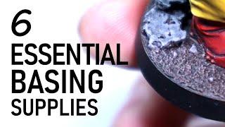 6 ESSENTIAL Miniature Basing Supplies and How to Use Them [upl. by Pelage]