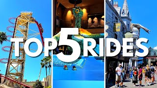 5 BEST Universal Studios Orlando Rides You MUST RIDE Universal Orlando Rides Ranked [upl. by Annaerb]