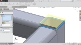 SolidWorks  Weldments Tutorial  Creating End Caps [upl. by Fidelia]