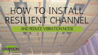 HOW TO INSTALL RESILIENT CHANNEL AND REDUCE VIBRATION NOISE [upl. by Atsylak345]