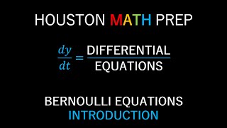 Bernoulli FirstOrder Differential Equations Introduction [upl. by Raji]