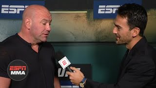 Dana White previews Max Holloway vs Calvin Kattar at UFC on ABC  ESPN MMA [upl. by Yazbak]