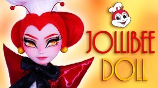 Custom Jollibee Doll 🐝  FAST FOOD OOAK [upl. by Isadora]