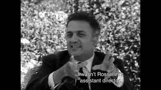 Federico Fellini  Rare Interview  1965 Subtitles [upl. by Raknahs]