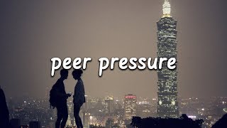 James Bay  Peer Pressure Lyrics ft Julia Michaels [upl. by Argus535]