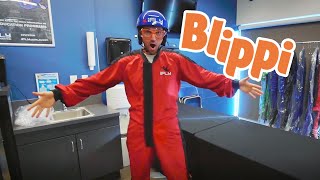 Blippi Goes Indoor Sky Diving  Learning WIth Blippi  Kids TV Shows [upl. by Kessiah]