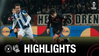 Highlights Midtjylland 12 Real Sociedad  UEL 2425 [upl. by Adnilak453]