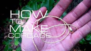 Black Scout Tutorials  Make Cordage from Natural Materials [upl. by Chill]