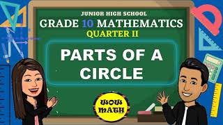 PARTS OF A CIRCLE  GRADE 10 MATHEMATICS Q2 [upl. by Orimisac]