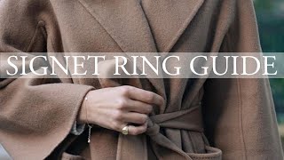 Complete Signet Ring Guide amp My Own Ring [upl. by Ahsinrats797]